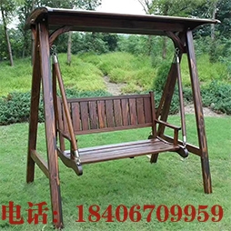 防腐木秋千